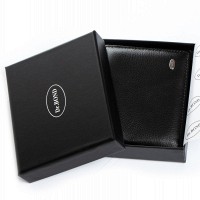 Кожаный мужской зажим для купюр Classic DR. BOND MSM-12 black