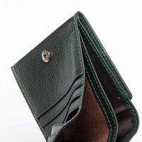 Женский кожаный кошелек Bright DR. BOND WS-219 green