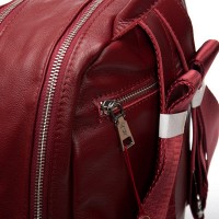 Женский кожаный рюкзак ALEX RAI 95517-9 bordo