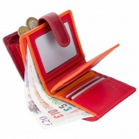 Женское кожаное портмоне Visconti rb40 red m
