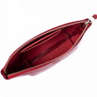 Женская кожаная косметичка Amelin GRANDE PELLE 11303 Красная