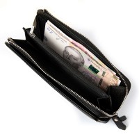 Женский кожаный кошелек Classik  DR. BOND WN-23-21 black
