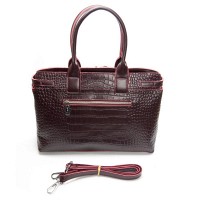 Женская кожаная сумка ALEX RAI 00108 bordo