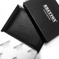 Мужской кожаный кошелек BE BRETTON 208G black