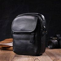 Кожаная мужская сумка через плечо Vintage 22247 