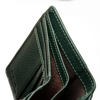 Женский кожаный кошелек Bright DR. BOND WS-31 green