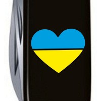 Складной нож Victorinox SPARTAN UKRAINE Сердце сине-желтое 1.3603.3_T1090u