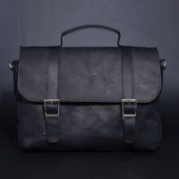 Мужской кожаный коричневый портфель TARWA RA-6008-3md