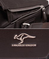 Вместительная темно-коричневая сумка-планшет Kangaroo