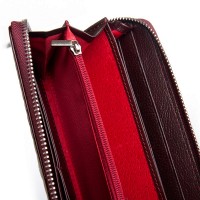 Женский кожаный лаковый кошелек SERGIO TORRETTI FEW38 wine red
