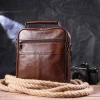 Мужская кожаная сумка через плечо Vintage 21275 