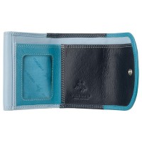 Кожаный женский кошелёк Visconti RB126 Zanzibar (Blue Multi)