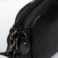 Женский молодежный кожаный клатч ALEX RAI 99101 black