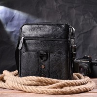 Мужская кожаная сумка через плечо Vintage 21291 