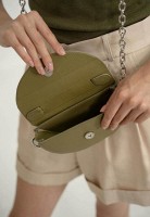 Женская кожаная мини-сумка Сhris micro оливковая TW-CHRIS-MI-OLIVE