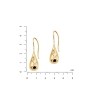 Серьги Скифская Этника Капля gold SE 925