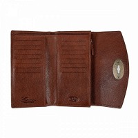 Английский женский кожаный кошелек Ashwood M05 COGNAC (Коньячный)