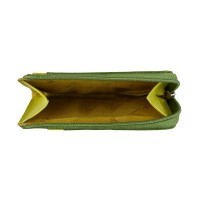 Кожаная визитница Visconti rb110 lime m