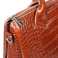 Женская кожаная сумка ALEX RAI 1561 soil yellow croco