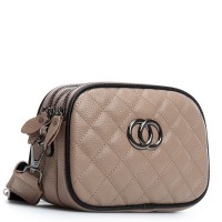 Женский молодежный кожаный клатч ALEX RAI 17001 beige