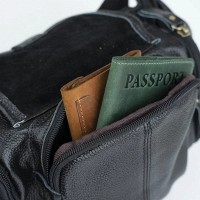 Кожаная сумка на пояс Vintage 14761 