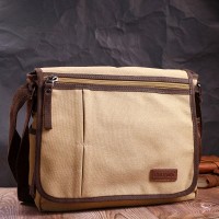 Мужская тканевая сумка через плечо для ноутбука 13" Vintage 22202 