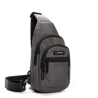 Мужская тканевая сумка-слинг Lanpad 65365 gray