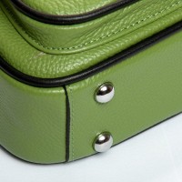 Женский молодежный кожаный клатч ALEX RAI 29052 apple green