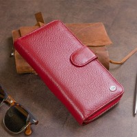 Женский кожаный кошелек ST Leather 19307 Бордовый