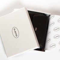 Женский кожаный кошелек Classik  DR. BOND WN-23-12 black