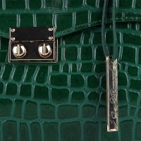 Женская кожаная сумка Ashwood C55 Green (Зеленый)