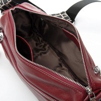 Женская кожаная сумка классическая ALEX RAI 93038 red