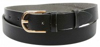 Женский кожаный ремень Skipper, черный 2,5 см