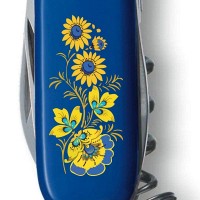 Складной нож Victorinox SPARTAN UKRAINE Цветы 1.3603.2_T1050u