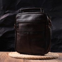 Мужская кожаная сумка через плечо Vintage 21272 