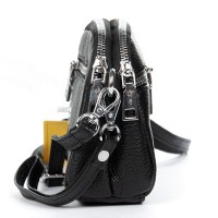Женский молодежный кожаный клатч ALEX RAI 6088 black