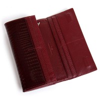 Женский кожаный лаковый кошелек SERGIO TORRETTI FEW501-2 wine red