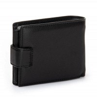 Мужской кожаный кошелек  DR. BOND M8-1CK black