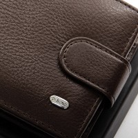 Мужской кожаный кошелек Classik dr.Bond M14 coffee