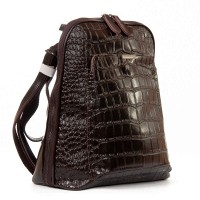 Женский кожаный рюкзак ALEX RAI 8628 brown