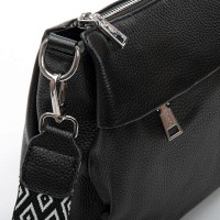 Женская кожаная сумка через плечо ALEX RAI 6001 black