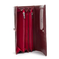 Женский кожаный лаковый кошелек SERGIO TORRETTI FEW501 wine red
