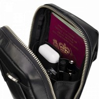 Мужская кожаная сумка Visconti S45 Alex (Black)