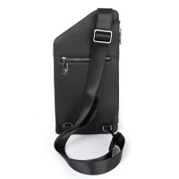 Мужская кожаная сумка слинг BRETTON  9186-71A black