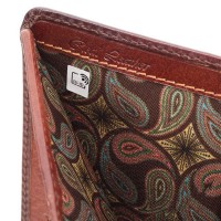 Кожаный мужской кошелек Visconti AT58 Milo c RFID (Burnish Tan)