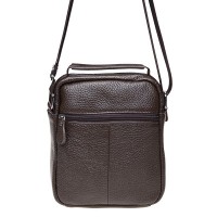 Мужская коричневая кожаная сумка Keizer K13657-brown