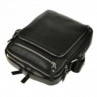 Мужская кожаная черная сумка-планшет TIDING BAG M5608-1A
