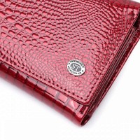 Женский лаковый кожаный кошелек ST Leather 22708 