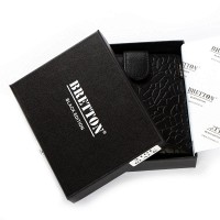 Мужской кожаный кошелек BE BRETTON 210L black