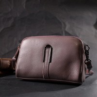 Молодежная женская кожаная сумка через плечо Vintage 22279 